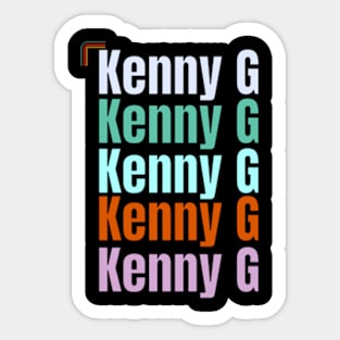 Kenny G  quotes art 90s style retro vintage 70 Sticker